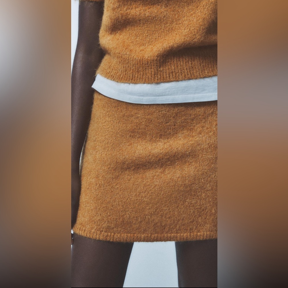 Zara alpahaca & wool blend mini skirt - Picture 7 of 9